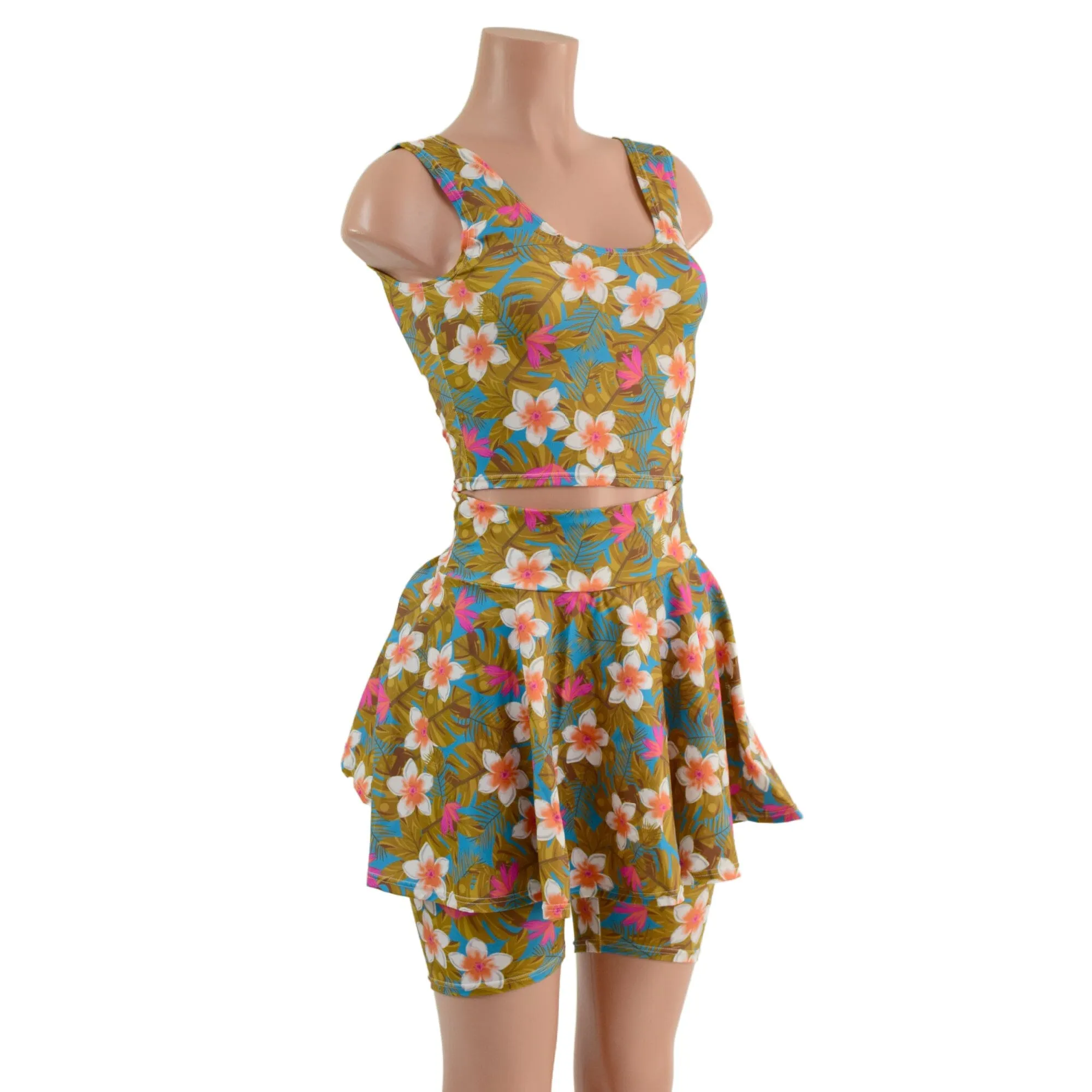 Lets Have a Tikki Skirt, Bike Shorts, or Crop Tank READY to SHIP
