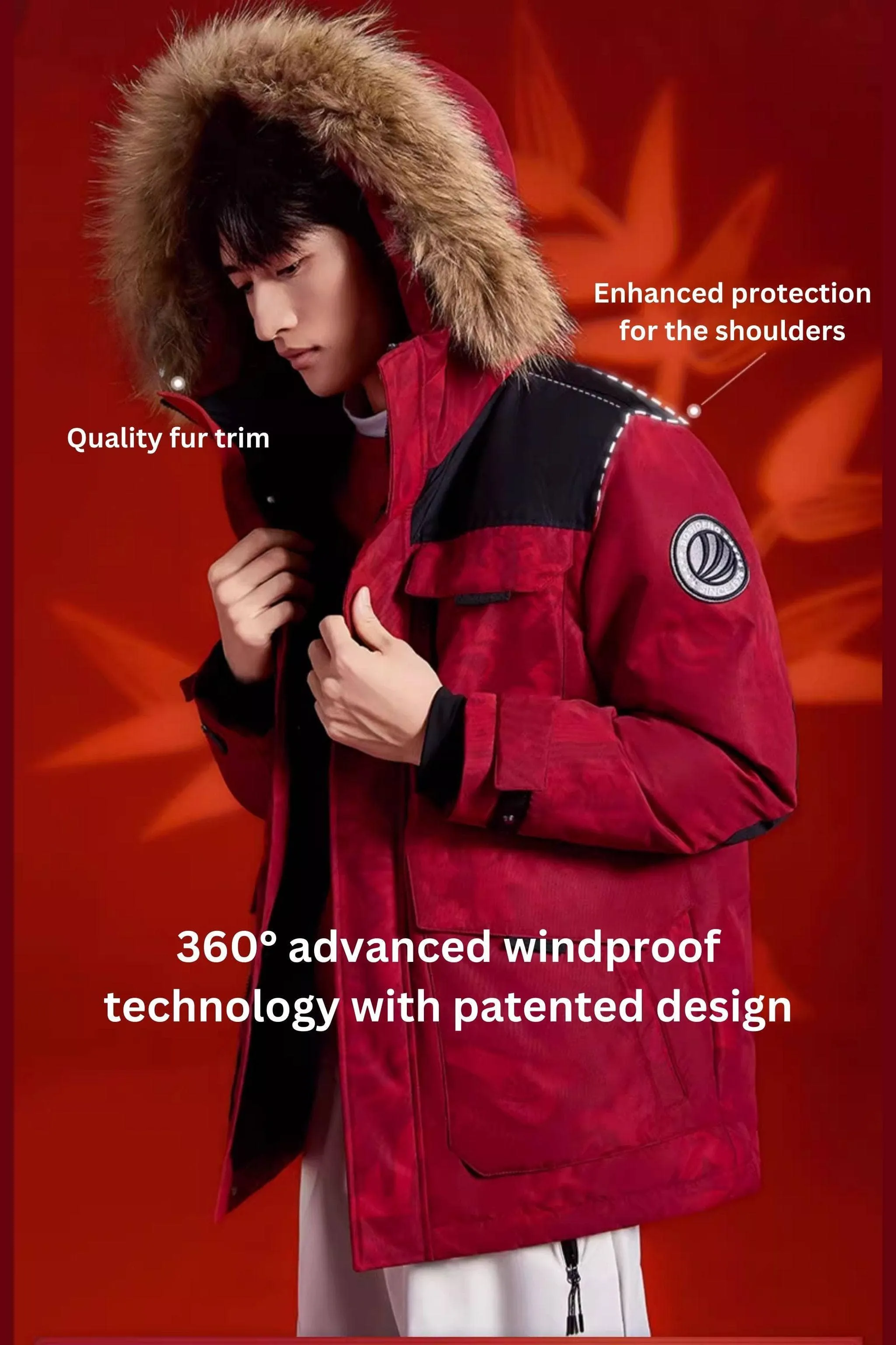 Limited Edition:  Classic Extreme Goose Down Parka With Fur Hood 2317