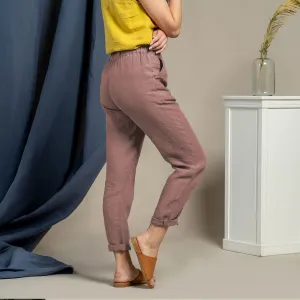 Linen Pants Dakota Faded Rose