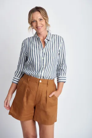 Linen Shorts Bronze