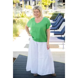 Linen Wide Leg Culotte