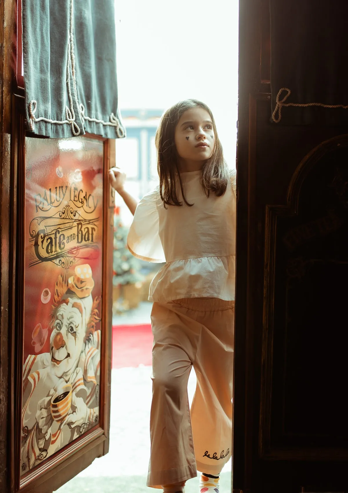 LMH Ice Cream Woven Frill Blouse