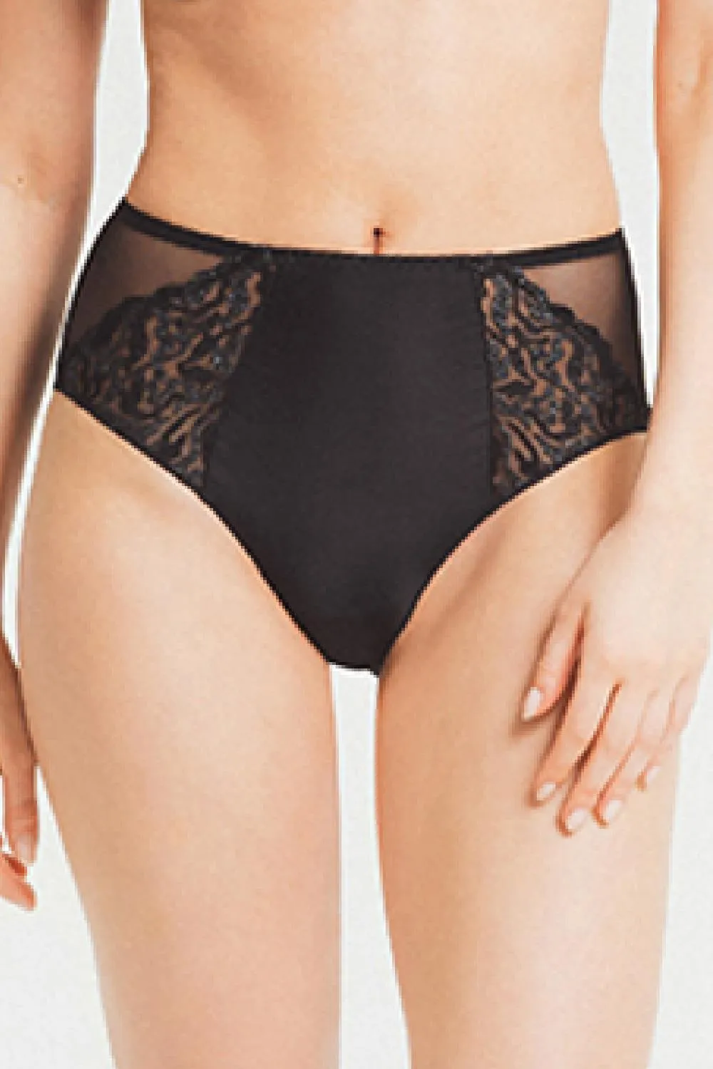 Louisa Bracq Electric Waves Full Brief, Black (49450)