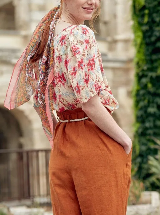 Louise Misha Arlie Linen Pants - Cinnamon