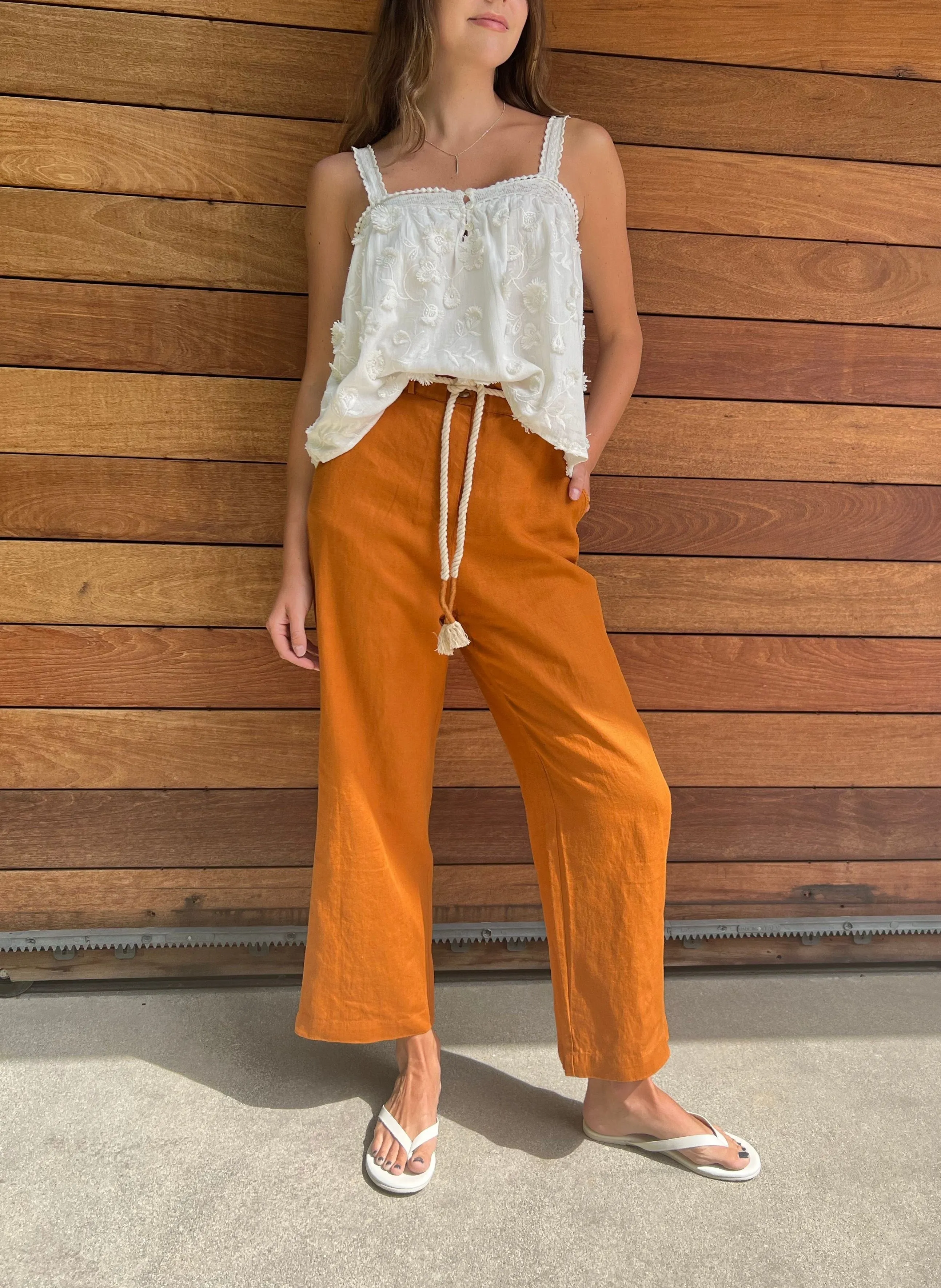 Louise Misha Arlie Linen Pants - Cinnamon