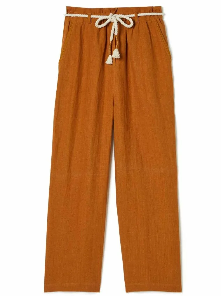 Louise Misha Arlie Linen Pants - Cinnamon