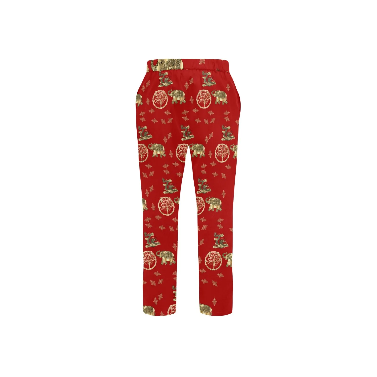 Lucky GOLD ELEMENTS Red Men's Printed Casual Trousers