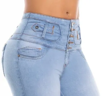 Luisa  Push Up jeans - High waisted - Light Blue