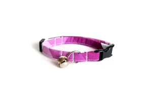 Magenta Purple & White Geometric Cat Collar