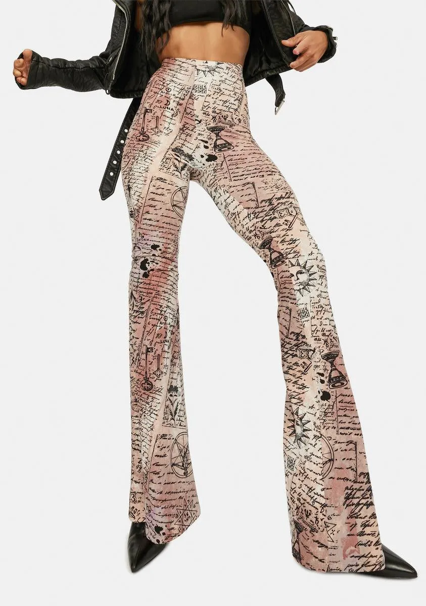 Magic Mix Alchemy Print Flare Pants