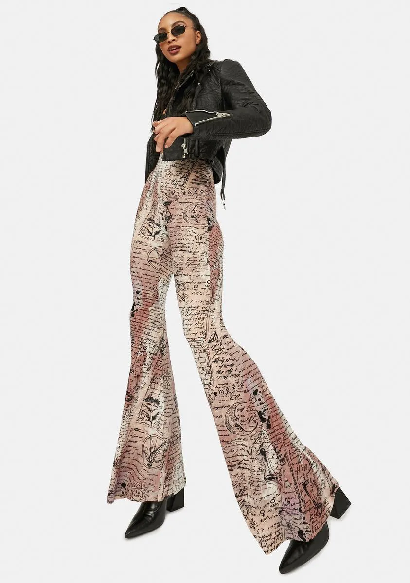 Magic Mix Alchemy Print Flare Pants