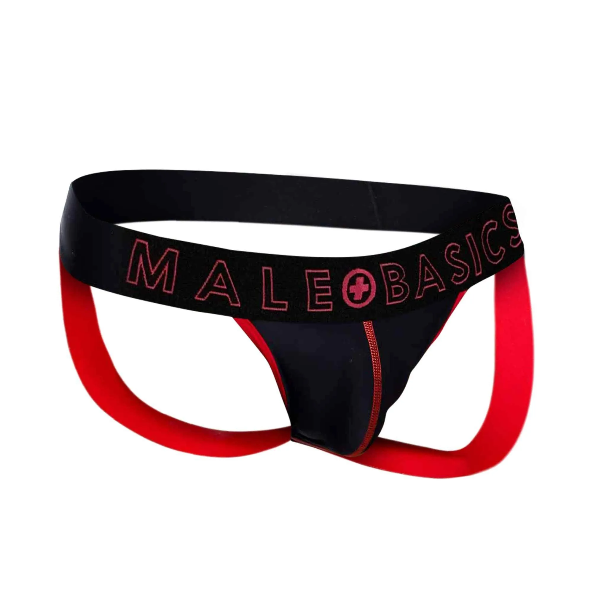 Male Basics Neon Jockstrap Red XL