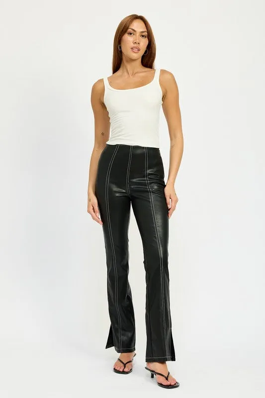 Malia High Waist Leather Pants