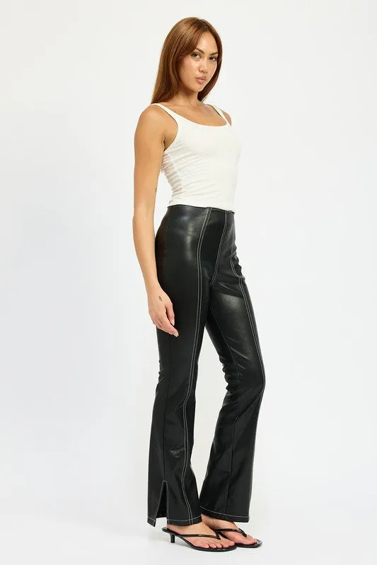 Malia High Waist Leather Pants