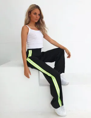 Maxwell Pant - Black With Neon