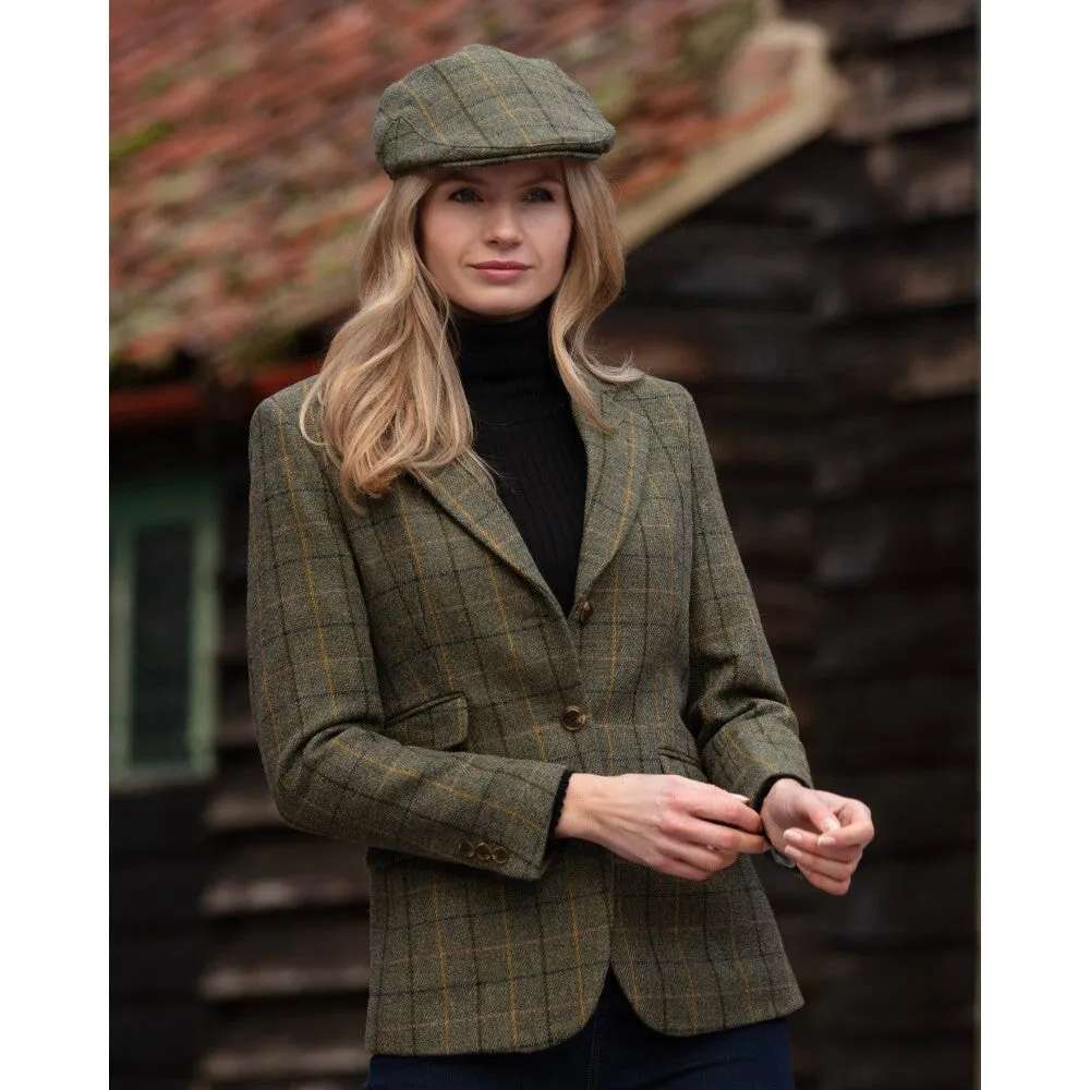 Mayland ladies hacking jacket, tweed, navy stripe