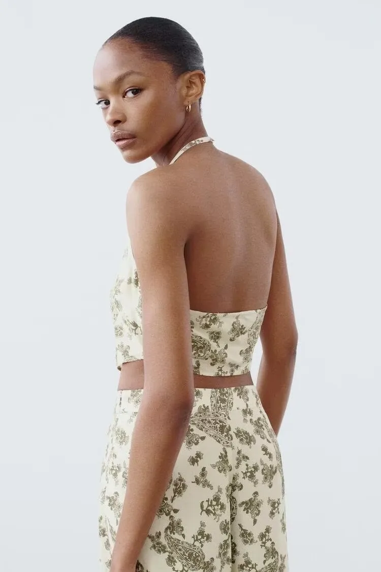 Melanie - Floral Print Two-Piece Set