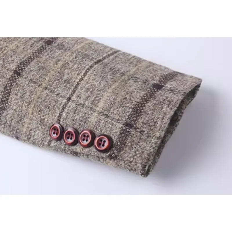 Men's Checked Pattern Slim Fit Blazer | Ideal for All Seasons
