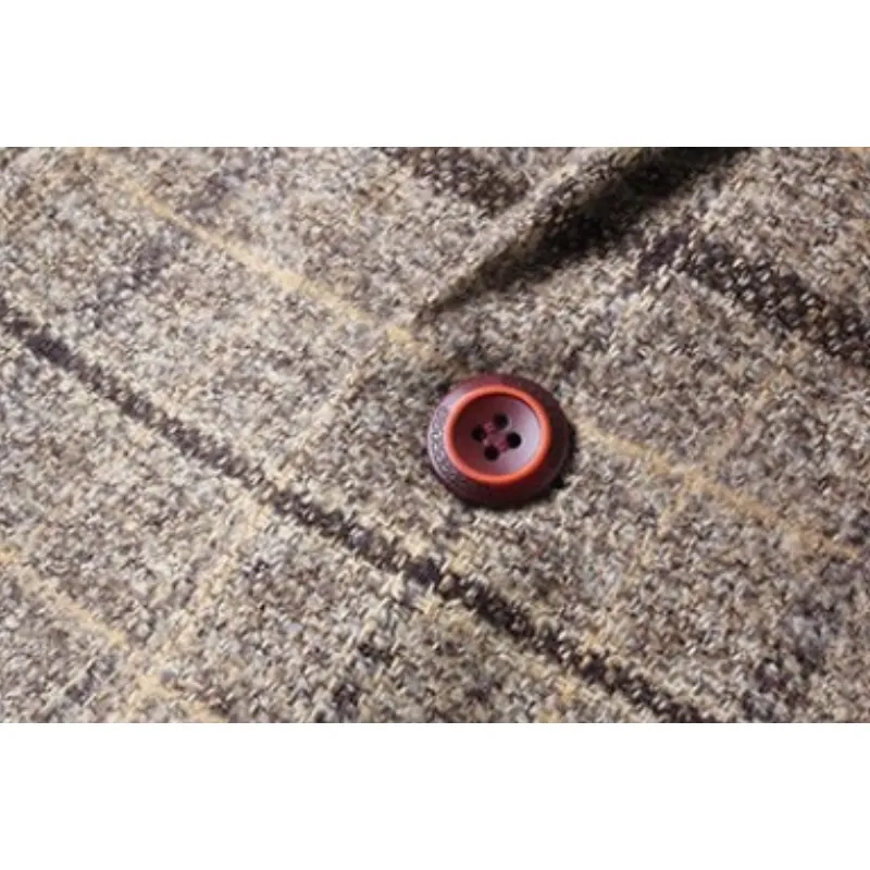 Men's Checked Pattern Slim Fit Blazer | Ideal for All Seasons