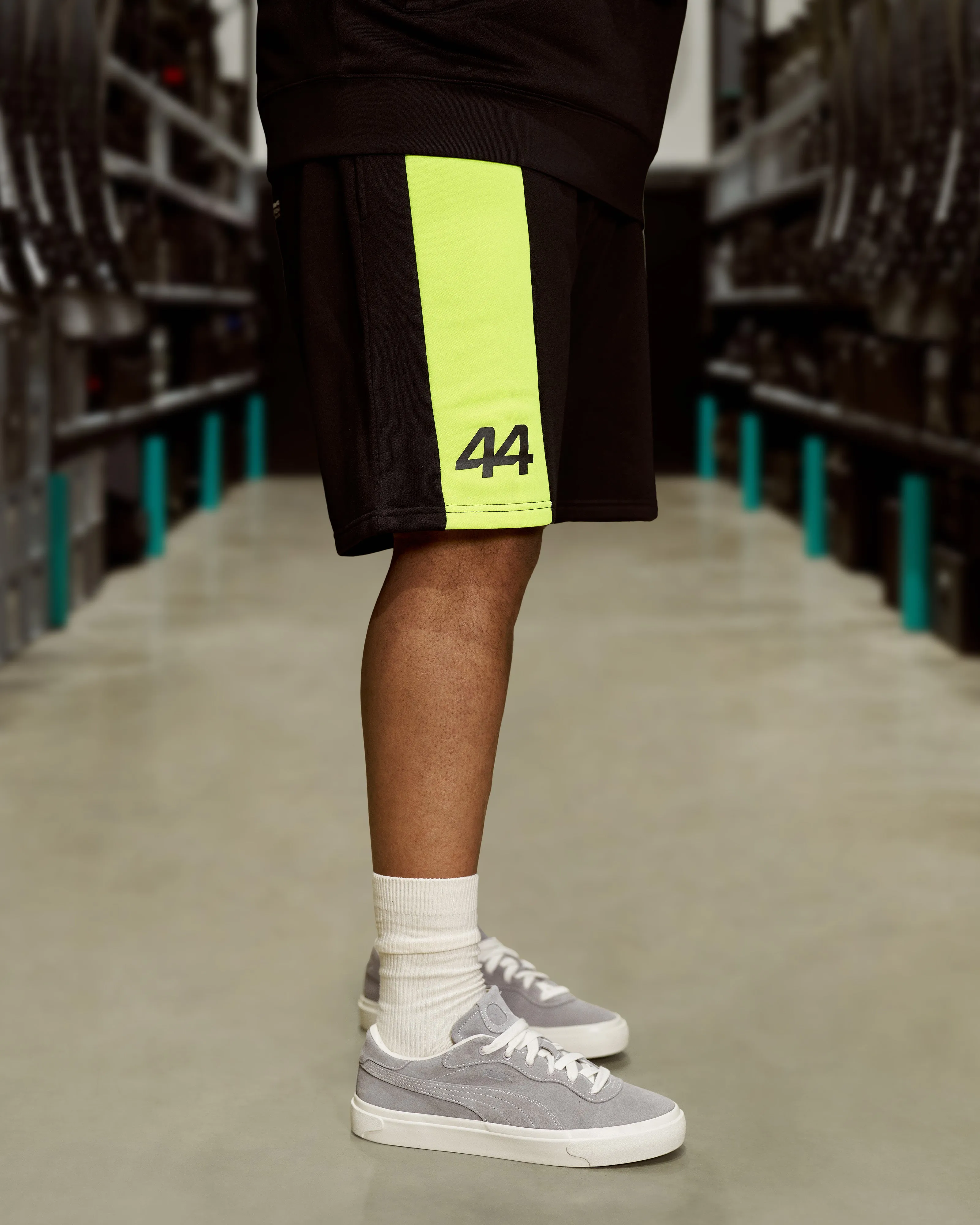 Mens Lewis Hamilton Sweat Shorts Black