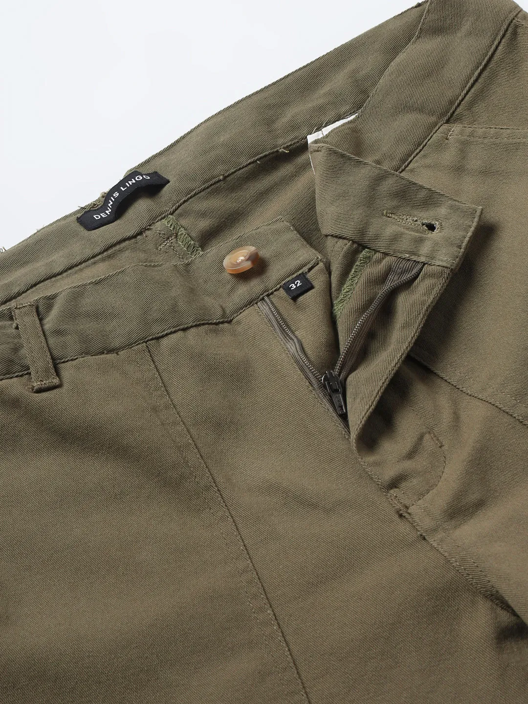 Men's Light Olive Chino Comfortable Bottomwear With Smart Casual Look