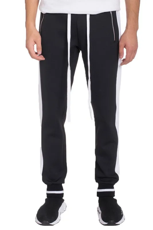 Men's White Heavyweight Sweat Jogger Pants
