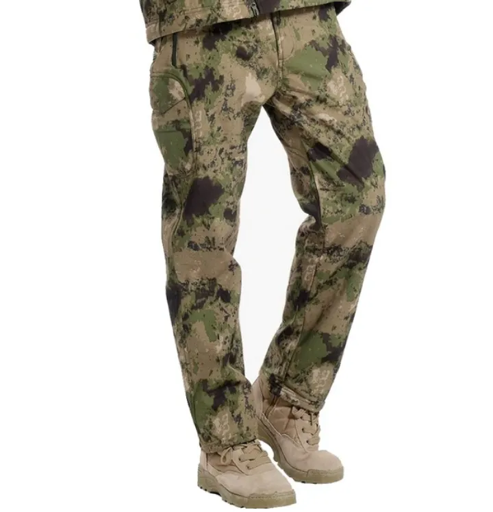 Men's Winter Windproof Waterproof Warm Camouflage Pants