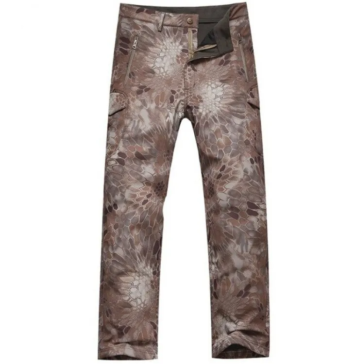 Men's Winter Windproof Waterproof Warm Camouflage Pants