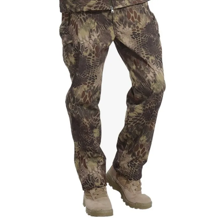 Men's Winter Windproof Waterproof Warm Camouflage Pants