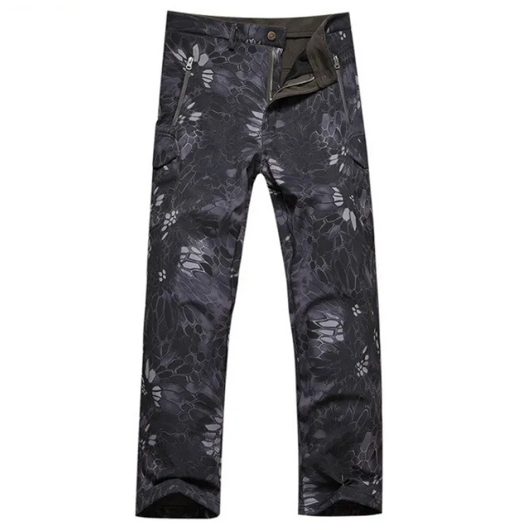 Men's Winter Windproof Waterproof Warm Camouflage Pants