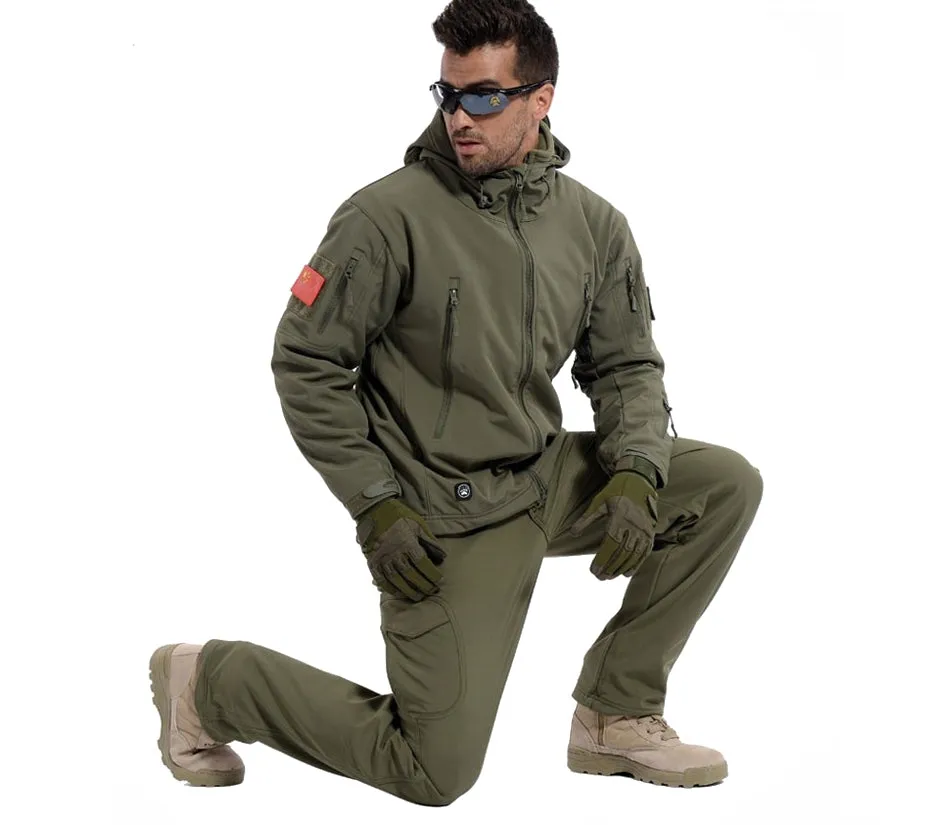 Men's Winter Windproof Waterproof Warm Camouflage Pants