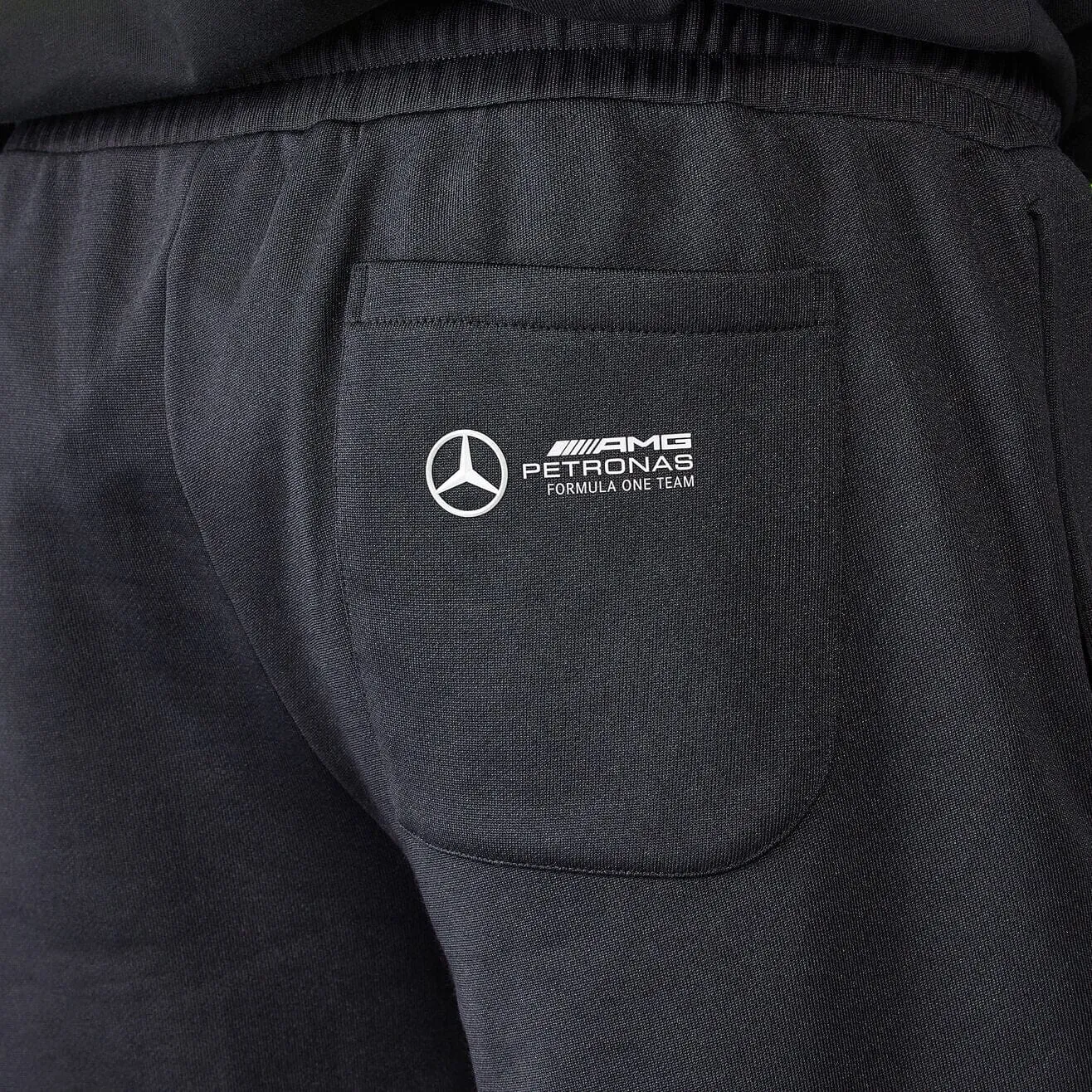 Mercedes AMG Petronas F1 Men's Lewis Hamilton Sweat Shorts - Black
