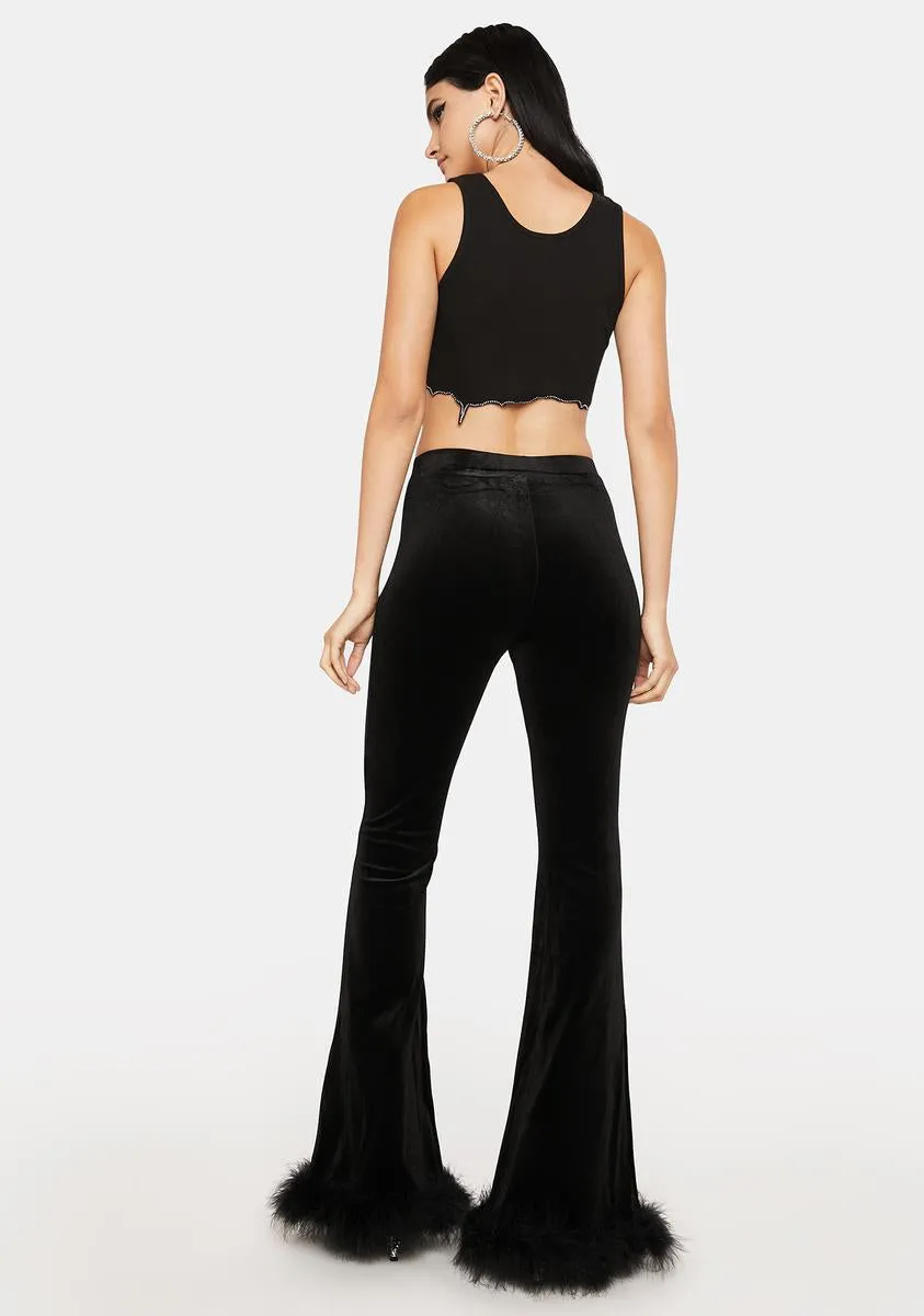 Midnight Make It Haute Velvet Flares