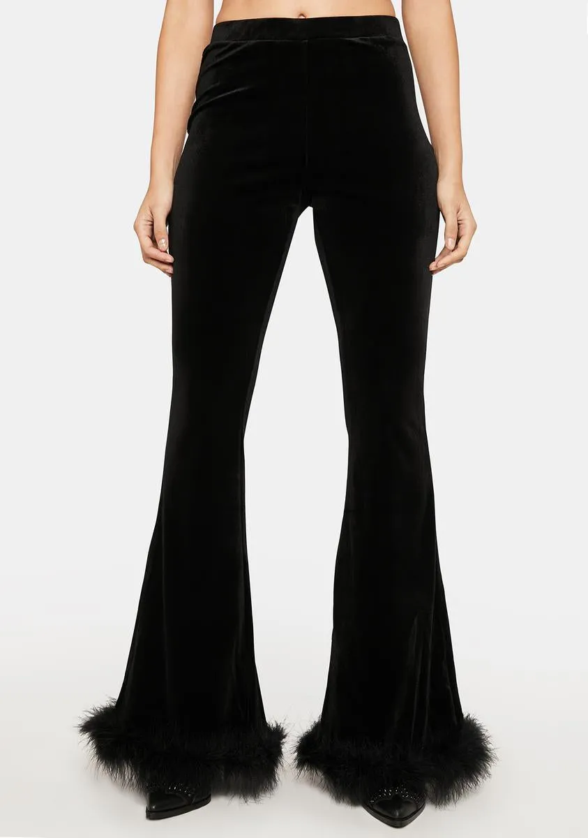 Midnight Make It Haute Velvet Flares