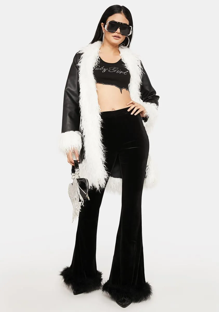Midnight Make It Haute Velvet Flares