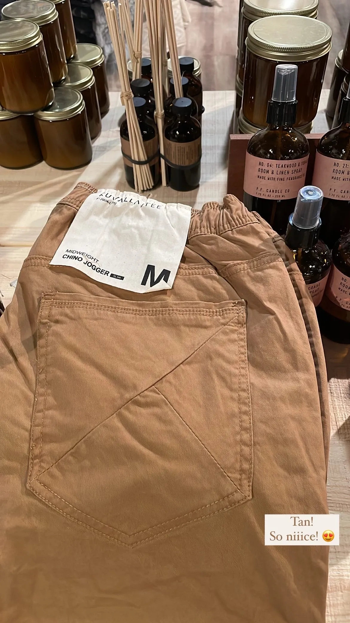 Midweight Chino Jogger - Tan