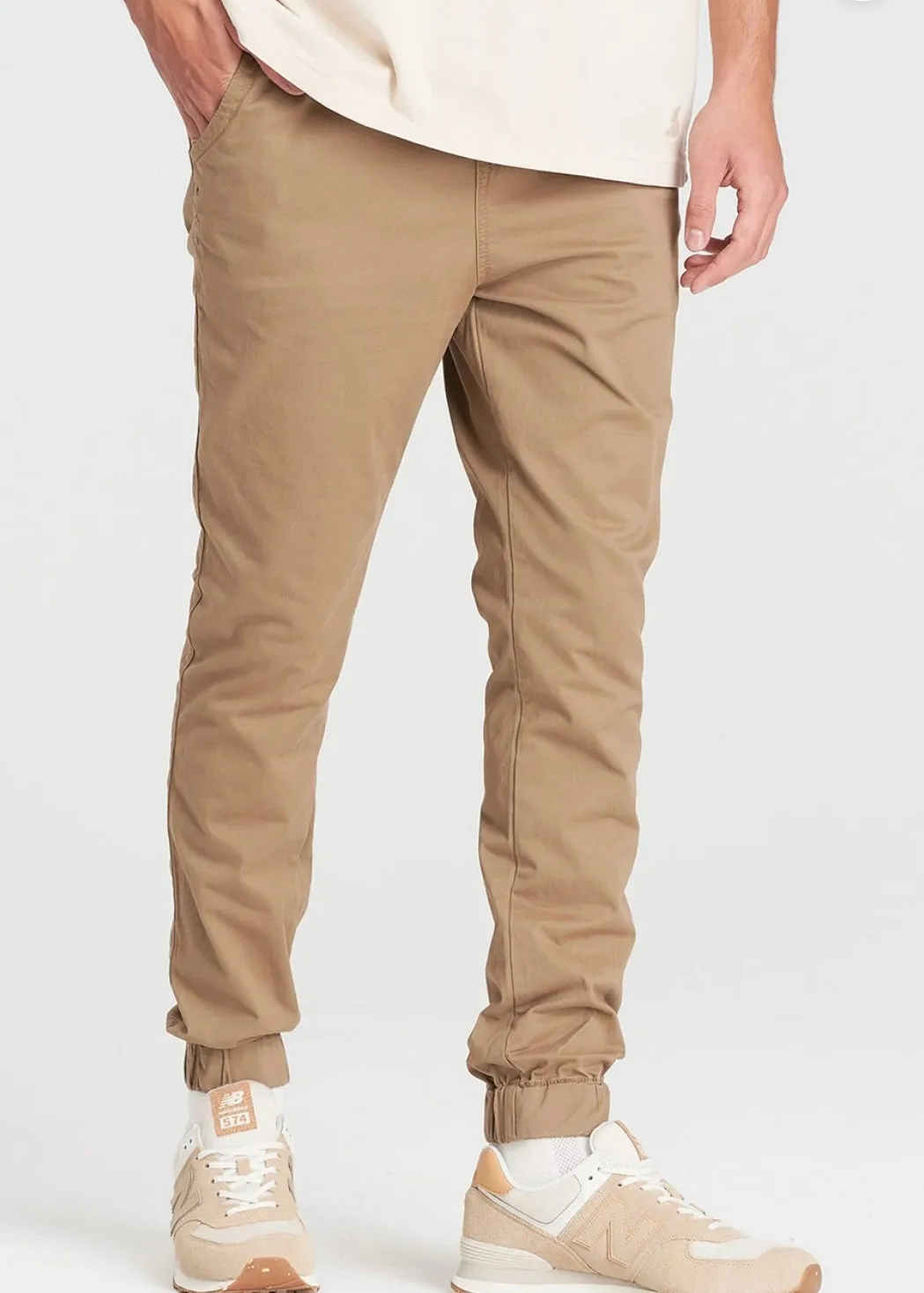Midweight Chino Jogger - Tan