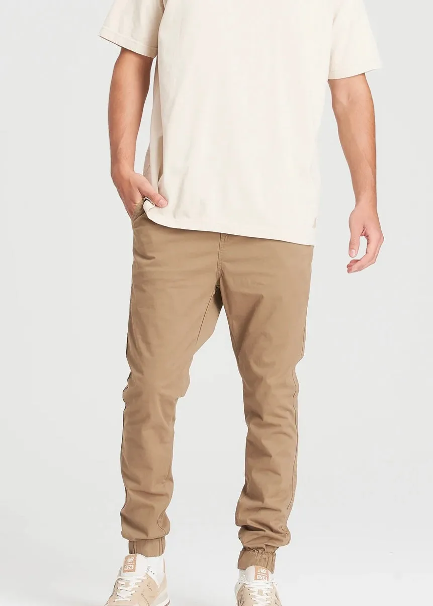 Midweight Chino Jogger - Tan