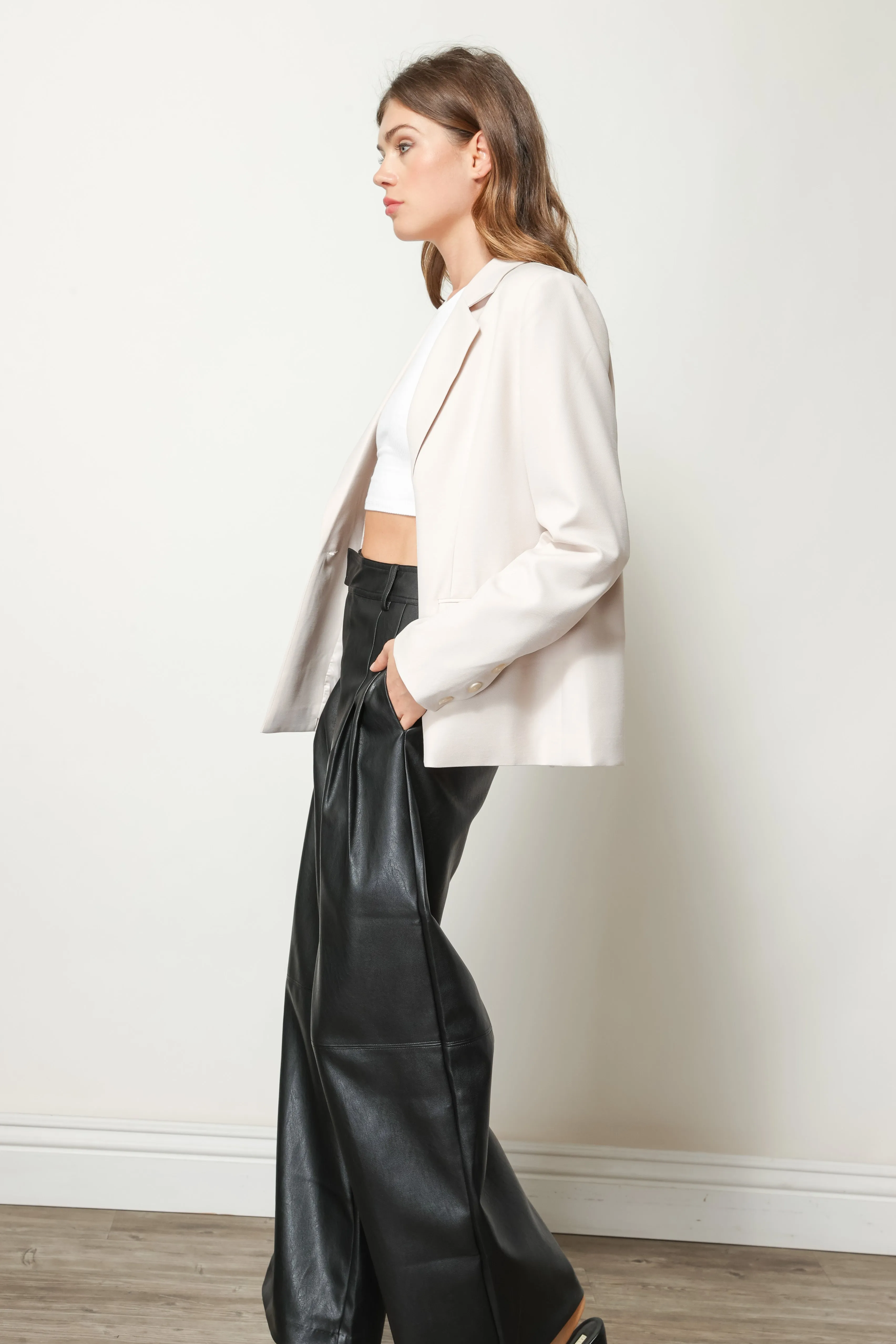 MIKA FAUX LEATHER PANTS