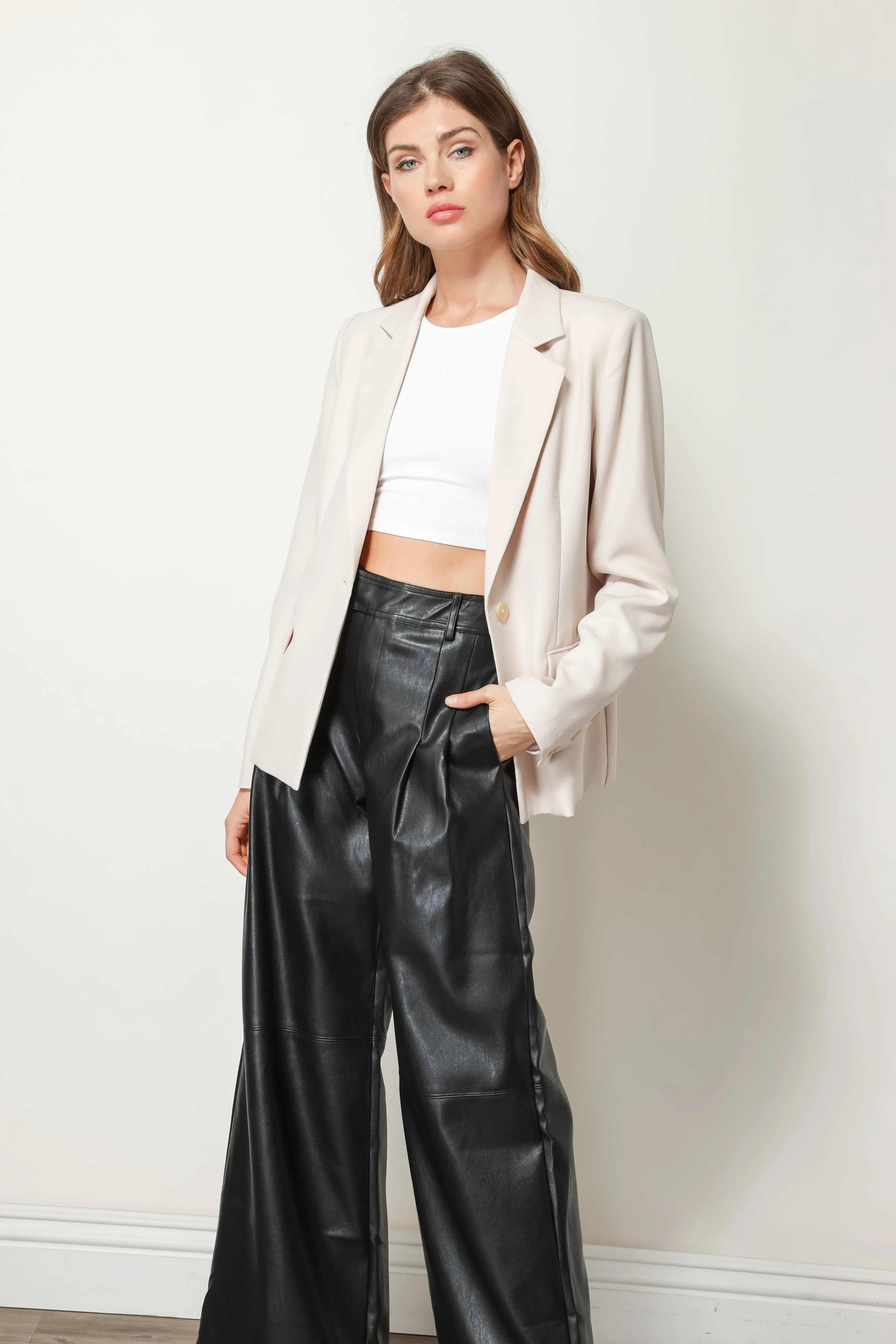 MIKA FAUX LEATHER PANTS