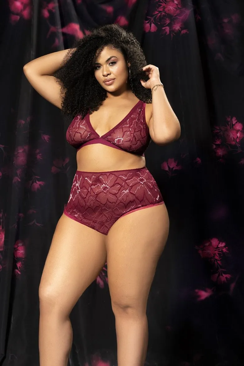 Milana Bralette and High Waist Panty Set