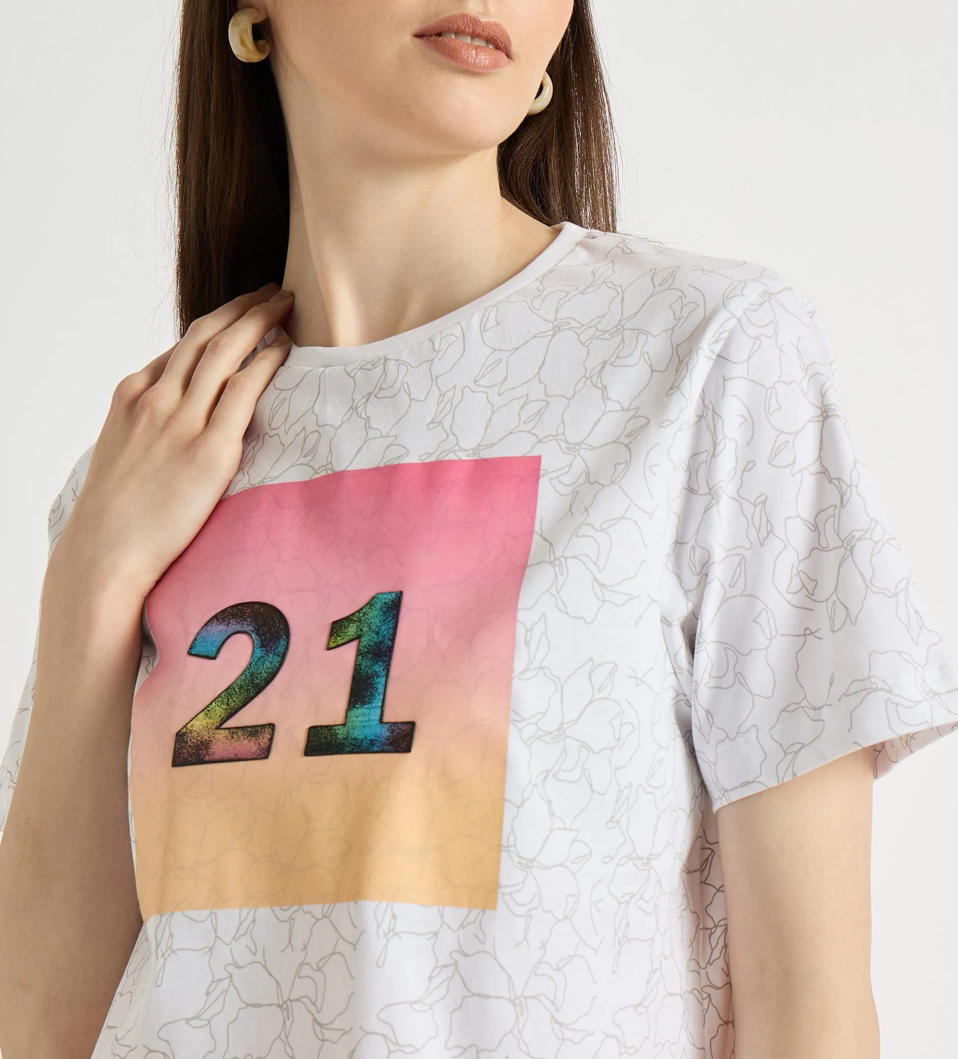 Monochrome Ombre Crop Top