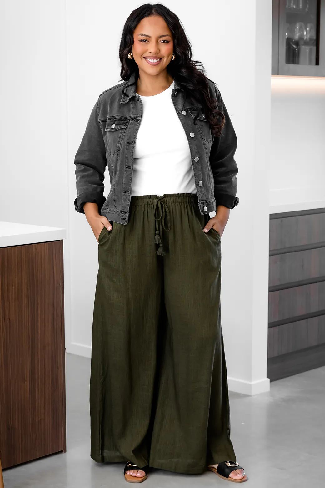 Morgan Pants Dark Forest Green