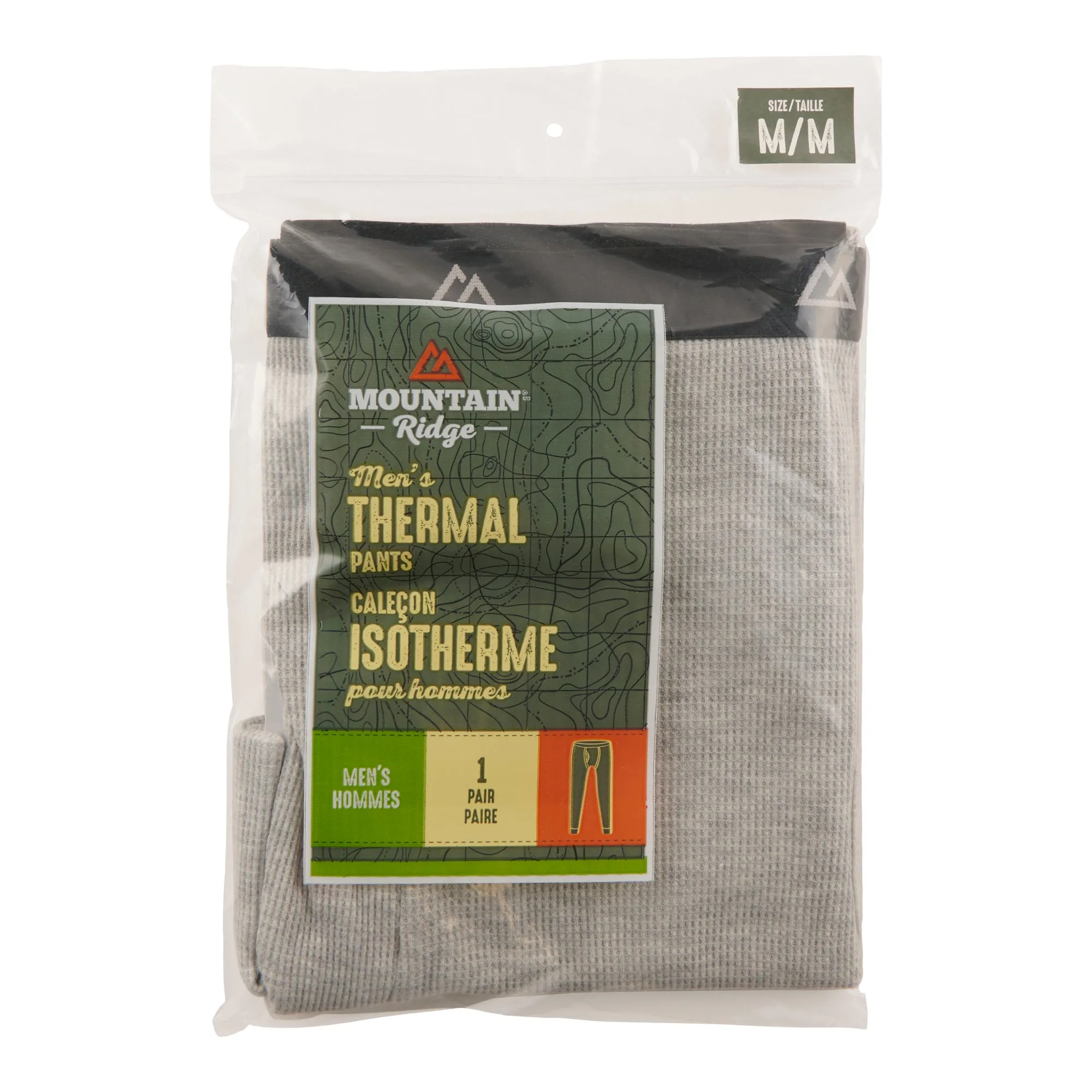 Mountain Ridge Men's Thermal Bottoms, Medium