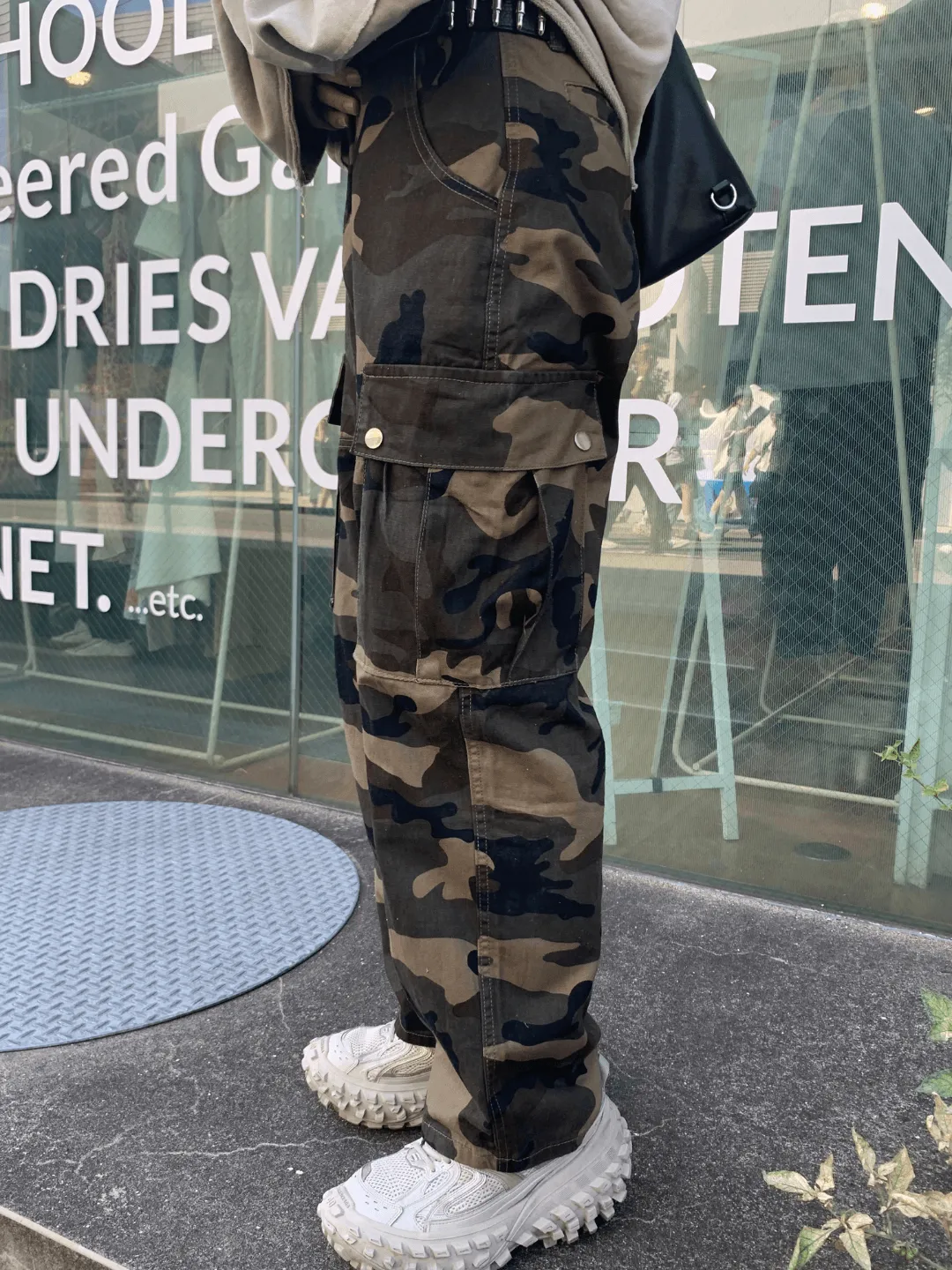 [n40mz] camouflage high waist slimming pants na762