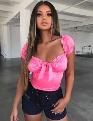 Naomi Top - Neon Pink