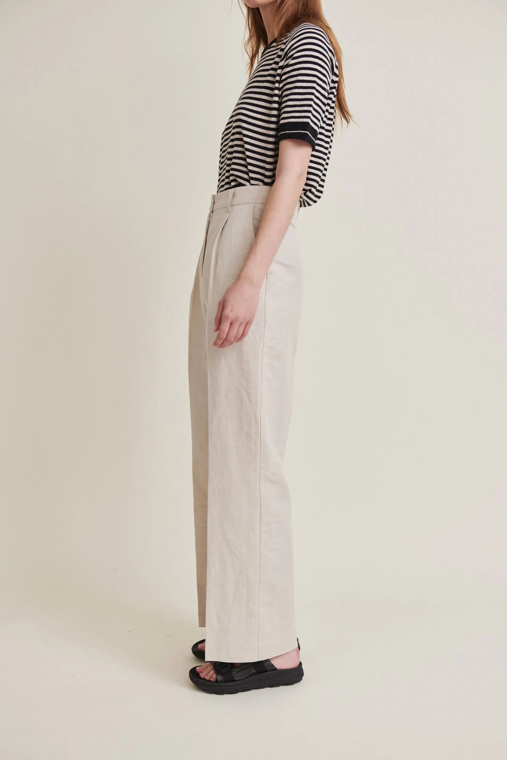 Nata Pants - Natural melange