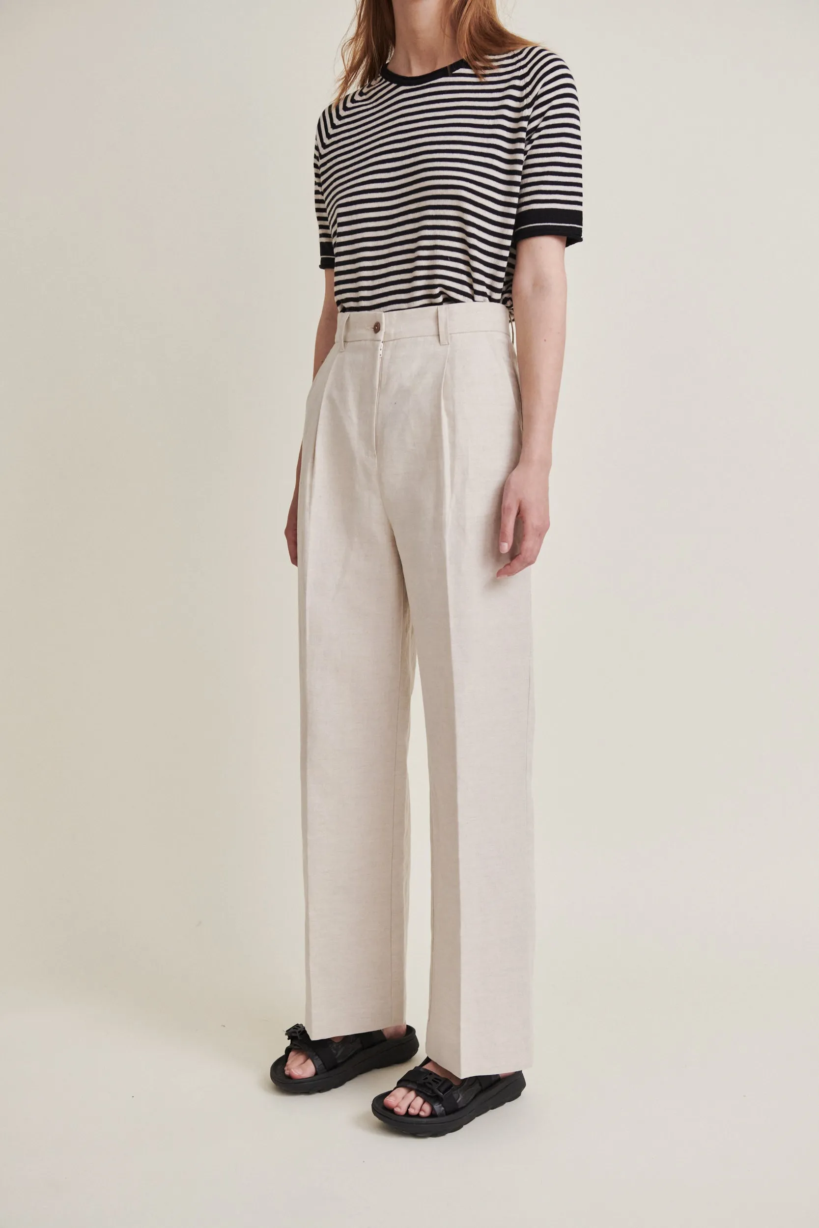 Nata Pants - Natural melange