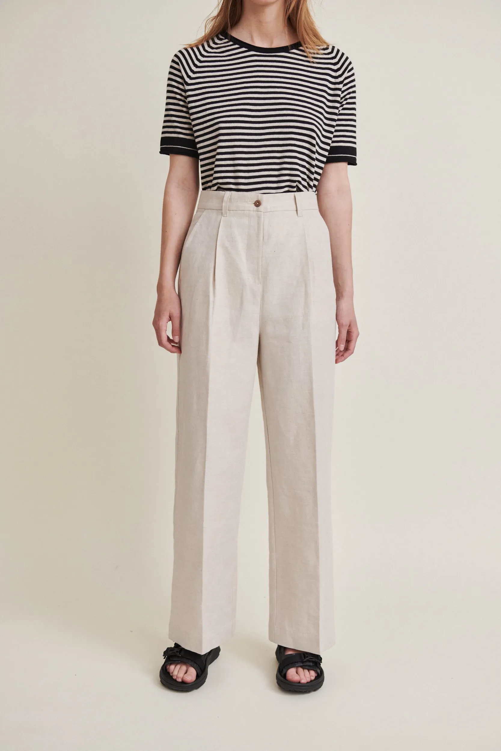 Nata Pants - Natural melange