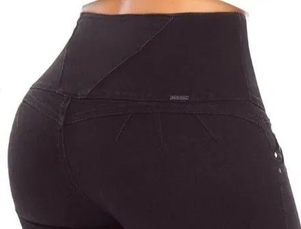 Natasha Push Up Jeans - High Waisted - Black
